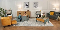 Step2 Harmony Toy Storage Box with Chalkboard Lid, Kids Toy Organizer for Toddlers and Kids, Ages 2+, Sage Gray
