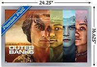 Netflix Outer Banks - Faces Wall Poster, 14.725" x 22.375" Framed