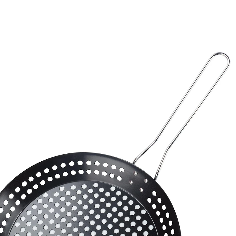 Expert Grill Non-Stick Grilling Skillet with Foldable Handle