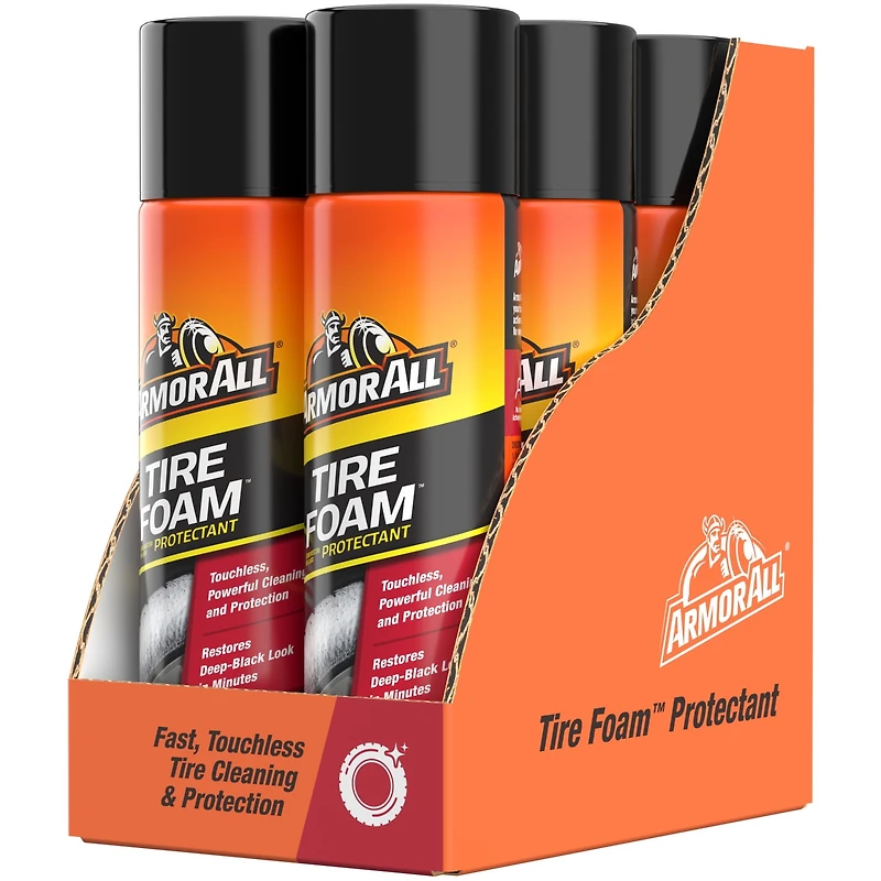 Armor All Tire Foam, Car Cleaning Foam, Wheel and Tire Cleaner - 20 oz