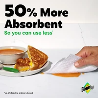 Bounty Paper Towel, 2 Rolls (4 Regular Rolls Equivalent)
