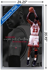Michael Jordan - Can't Accept Not Trying Wall Poster, 22.375" x 34"
