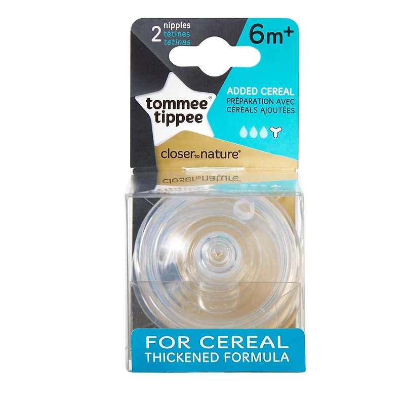 Tommee Tippee Closer to Nature Tétines pour Céréales Ajoutées