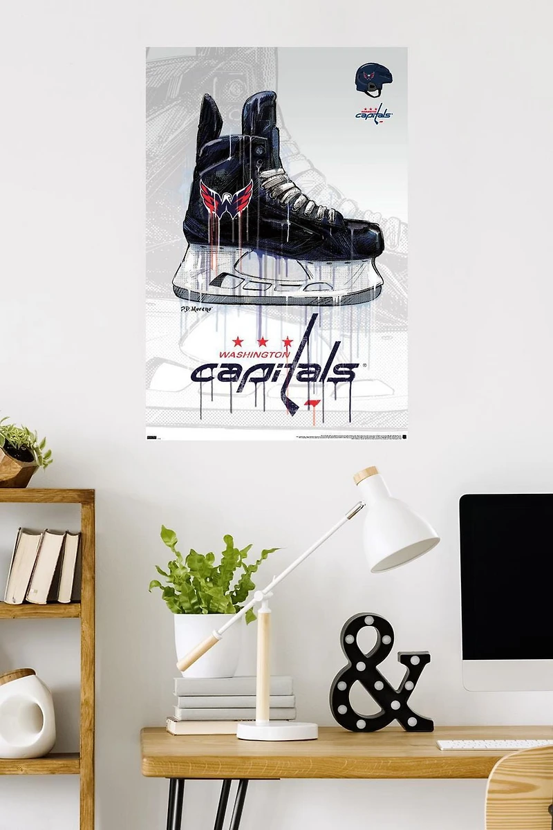 NHL Washington Capitals - Drip Skate 21 Wall Poster, 22.375" x 34"