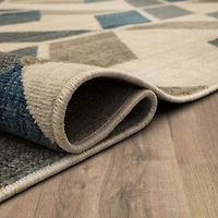 Mohawk Home Vaughan Blue Polyester Area Rug