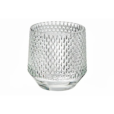 Bougeoir En Verre Rond (Teardrop) - Ensemble De 4