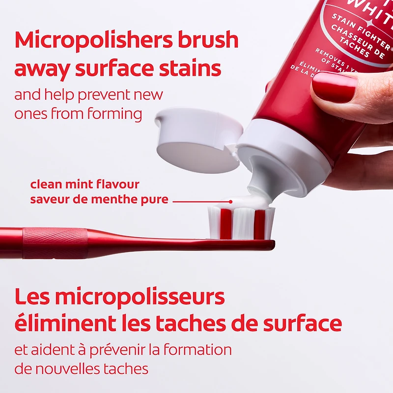 Colgate Optic White Stain Fighter Clean Mint Paste Teeth Whitening Toothpaste, 90 ml