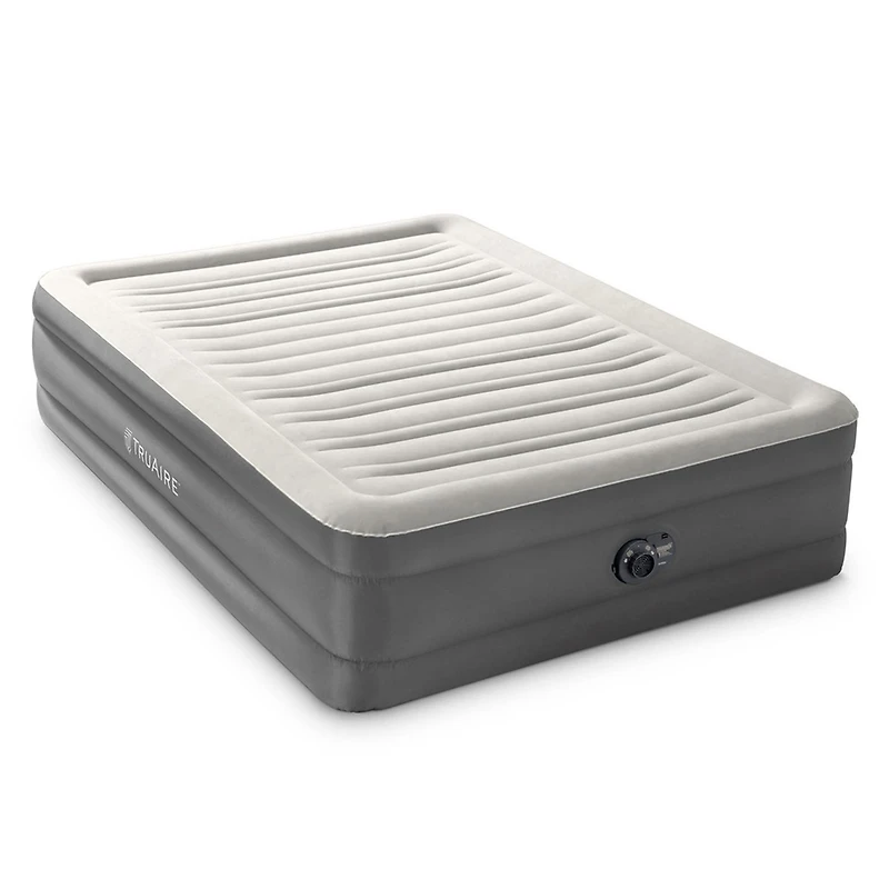 Intex Queen TRUAIRE Comfort Plush Airbed With Fiber-Tech Support & Built In Pump