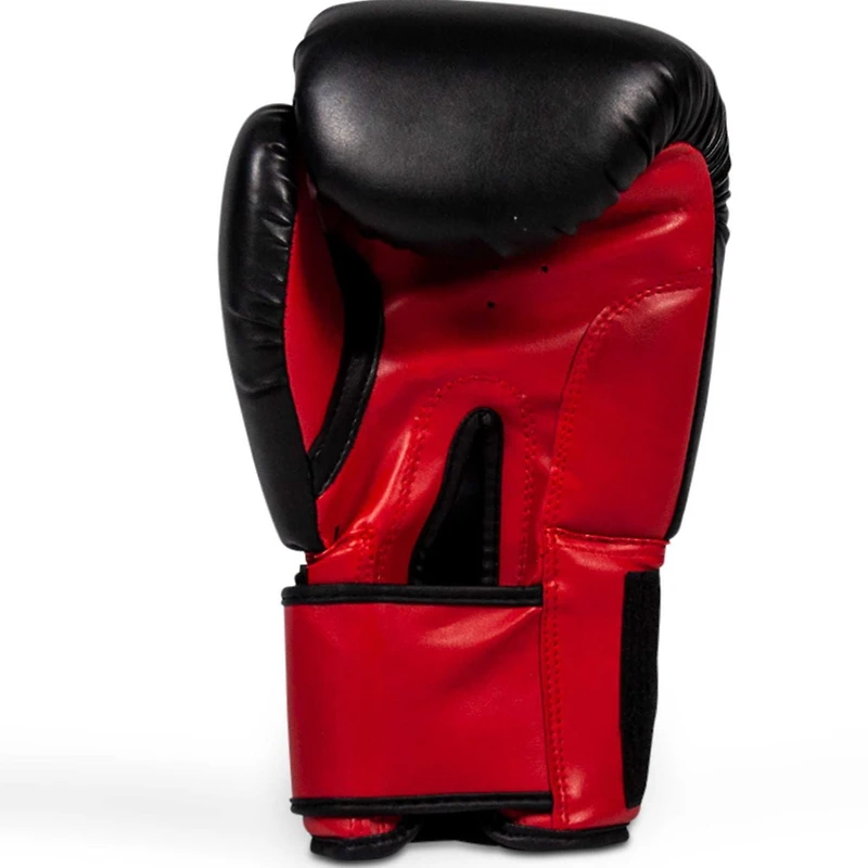 Iron Body Fitness Sport Series Boxing Gloves, 14 oz Training Gloves, Red & Black