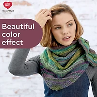 Red Heart® Roll with it melange™ #4 Worsted (Medium) Acrylic Yarn, 5.29oz/150g 389 Yards