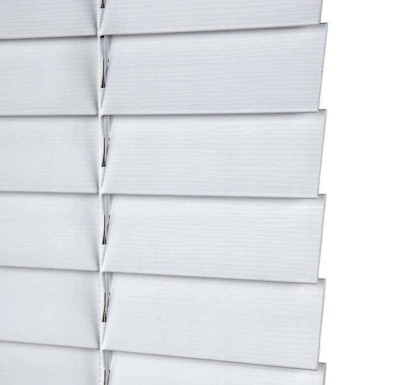 MAINSTAYS 2-inch Faux Wood Horizontal Window Blinds, White
