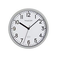 HOMETRENDS Basic Indoor 8.8-inch Gray Analog Round Wall Clock