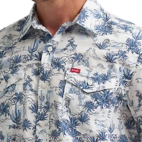 Wrangler® Men's Short Sleeve Print Shirt