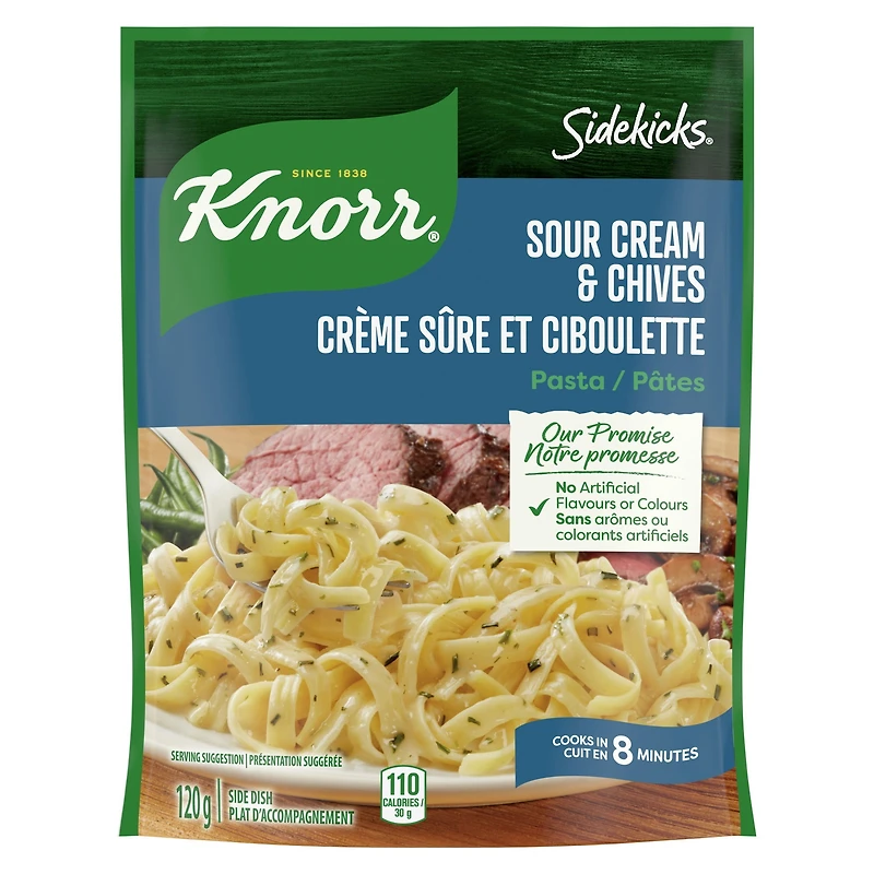 Plat d'Accompagnement de Pâtes Knorr Sidekicks Crème Sûre et Ciboulette