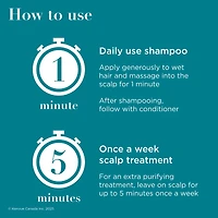OGX ProGrowth + Peptide Clarifying Shampoo, Gentle Exfoliating Scalp Shampoo Supports Natural Hair Growth by Removing Scalp Build-Up, 1.5% Mandelic Acid