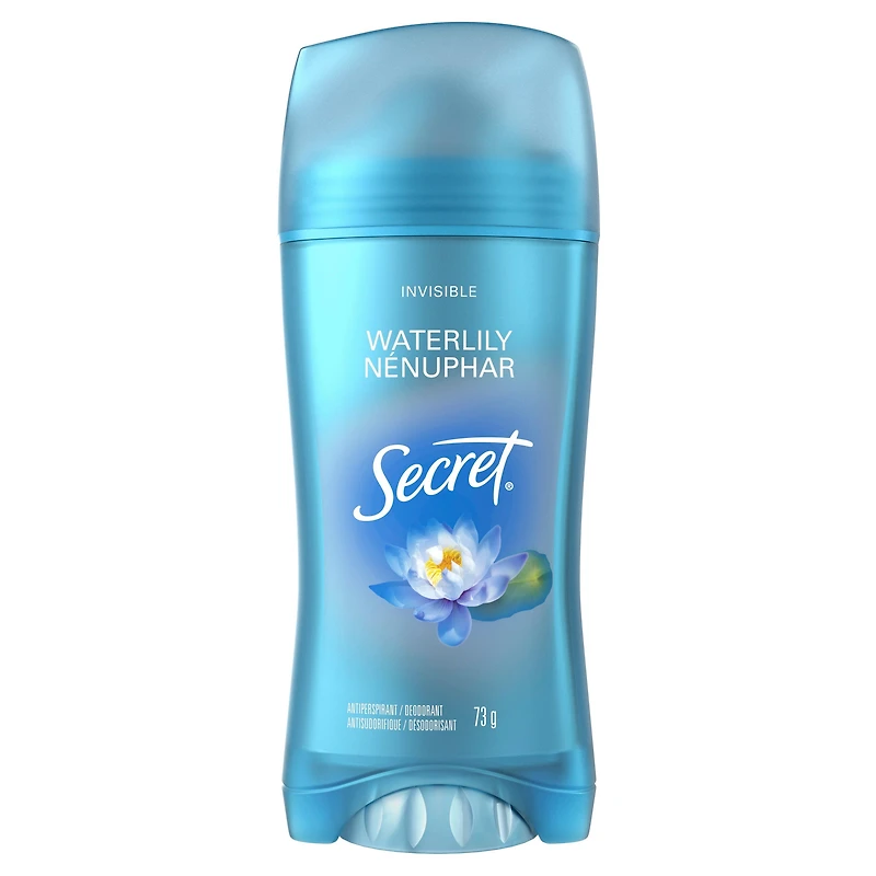 Antisudorifique et désodorisant invisible en bâton Secret, parfum Nénuphar