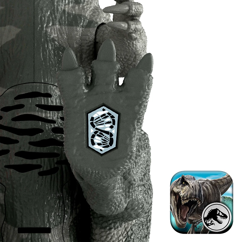 Jurassic World Wild Roar Ceratosaurus Dinosaur Action Figure Toy, Attack, Light & Sound, Scan Code