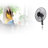 Ventilateur sur pied Westinghouse 16" (gris)