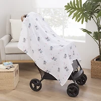 Disney Stitch 2pk Muslin Swaddle, 100% Cotton, Blue, Infant Boy