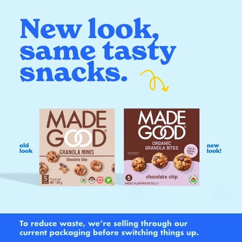 MadeGood Chocolate Chip Granola Minis 5 packets