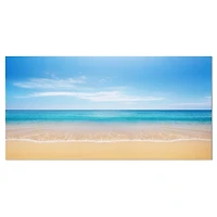 Designart Calm Blue Sea and Sky Canvas Wall Art