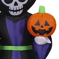 Airblown Yard Inflatables Halloween Light Scary Reaper SM