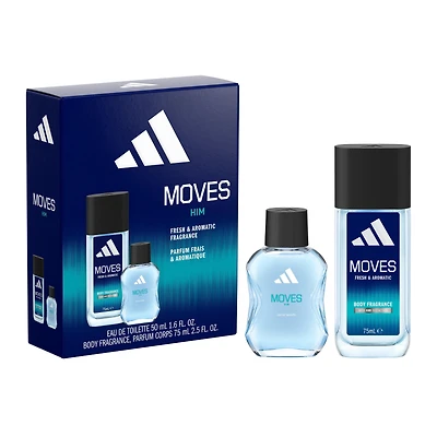Adidas Fragrances Moves for Him Fragrance Sets, Fresh and Aromatic Scent
