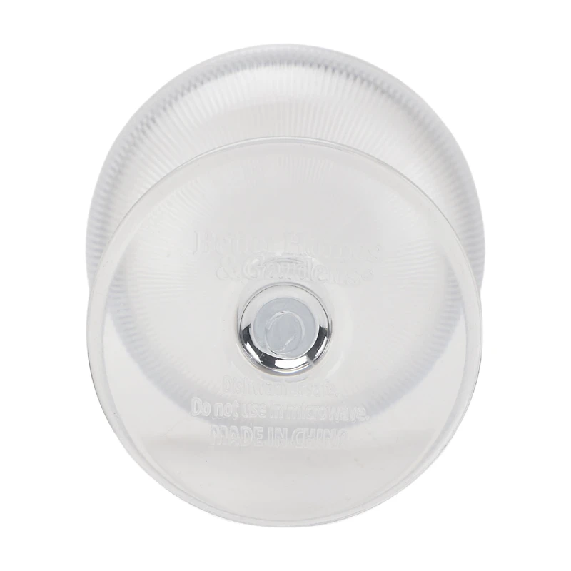 Better Homes & Gardens Acrylic Clear Texture Coupe Glass, Clear, 1-Count