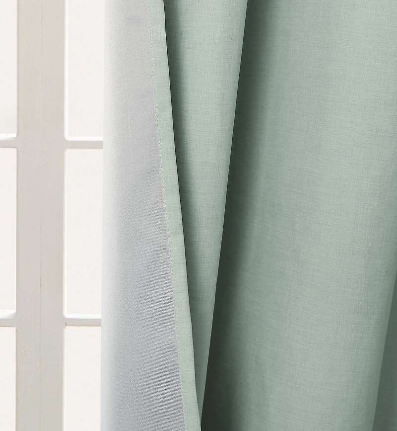 Faux Linen Single Window Panel