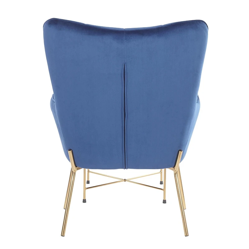 Izzy Contemporary Chair with Ottoman by LumiSource