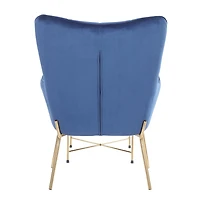 Izzy Contemporary Chair with Ottoman by LumiSource