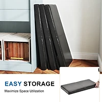 Homy Casa Folding Set of 2 Board Game Storage Bench – Convenient Seat and Organizer for Games and Cards