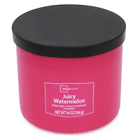 Mainstays 3-Wick Textured Wrapped Juciy Watermelon Scented Candle, 14 oz