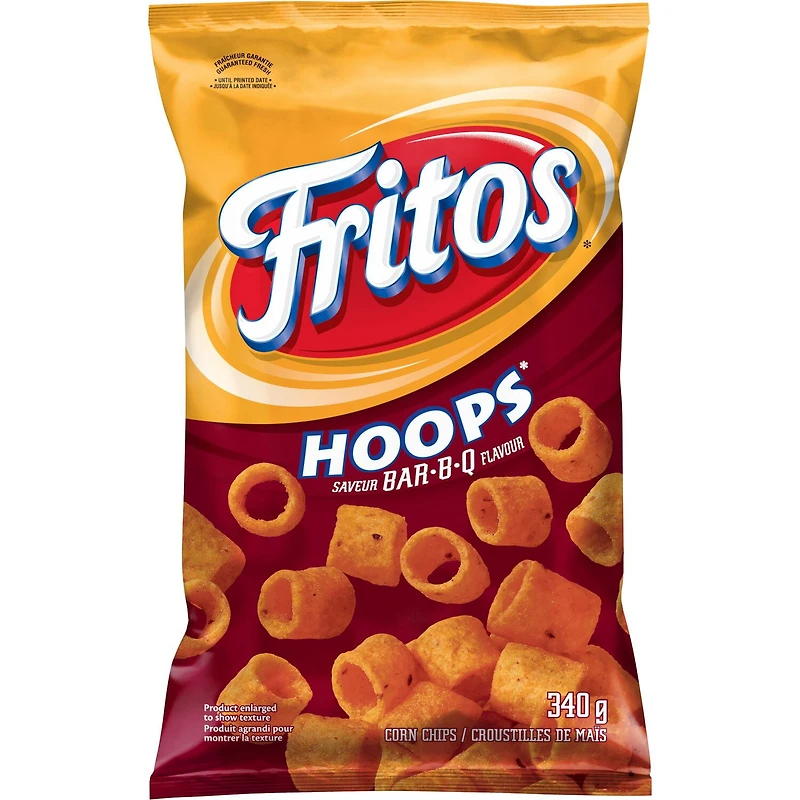 Fritos Hoops Bar-B-Q flavour Corn Chips