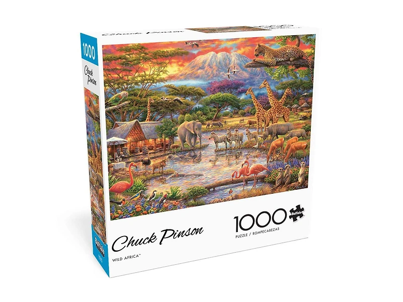 Buffalo Games - Chuck Pinson - Wild Africa - 1000 Piece Jigsaw Puzzle