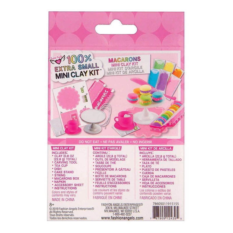 Fashion Angels 100% Extra Small Macarons Mini Clay Kit