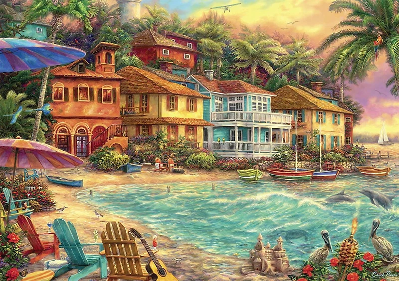 Buffalo Games - Chuck Pinson - Island Time - 300 Piece Jigsaw Puzzle