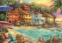 Buffalo Games - Chuck Pinson - Island Time - 300 Piece Jigsaw Puzzle