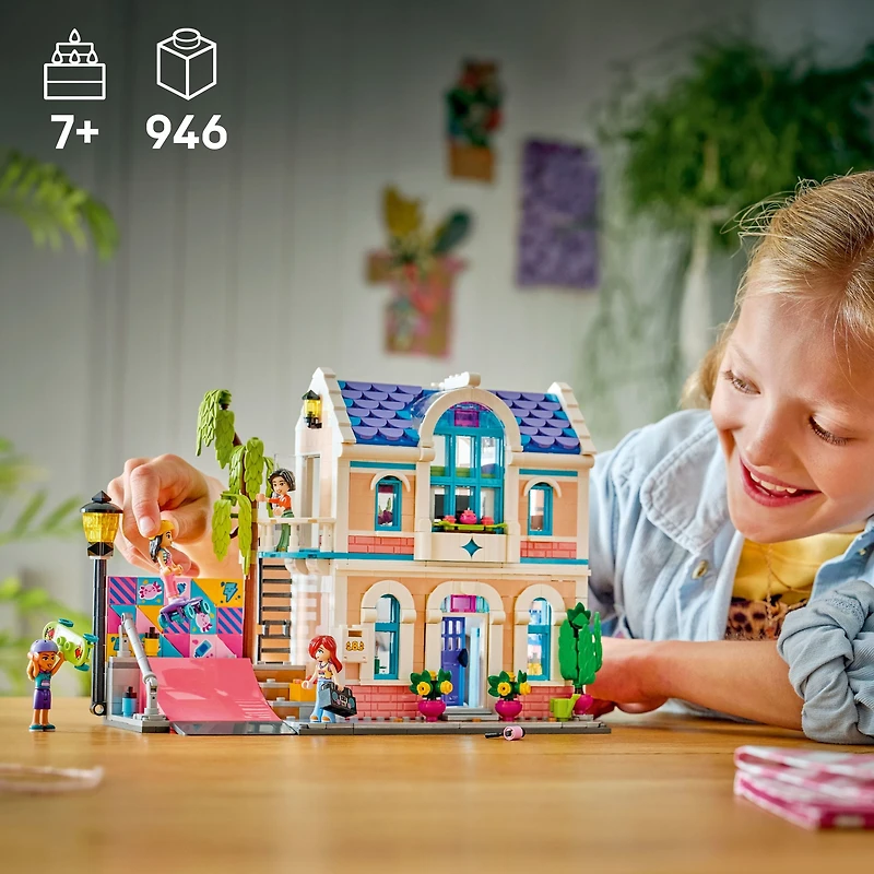 LEGO Friends Liann’s Family House Building Toy for Girls & Boys - Pretend Play Set for Kids, Ages 7+ - W/4 Minidolls, 2 Toy Pet Figures, & Doll House Accessories - Gift Idea for Birthdays - 42687