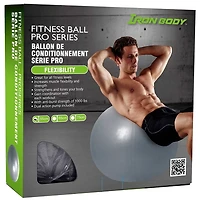 IBF Iron Body Fitness Pro Series Exercise Ball with Pump, Anti-Burst Stability Ball