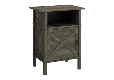 Monarch Specialties  Table D'appoint, Table D'appoint, Bout, Salon, Petit, Rangement, Stratifié En Bronze Foncé, Transitionnel