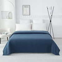 MAINSTAYS PL MS MF BLKT Bleu T