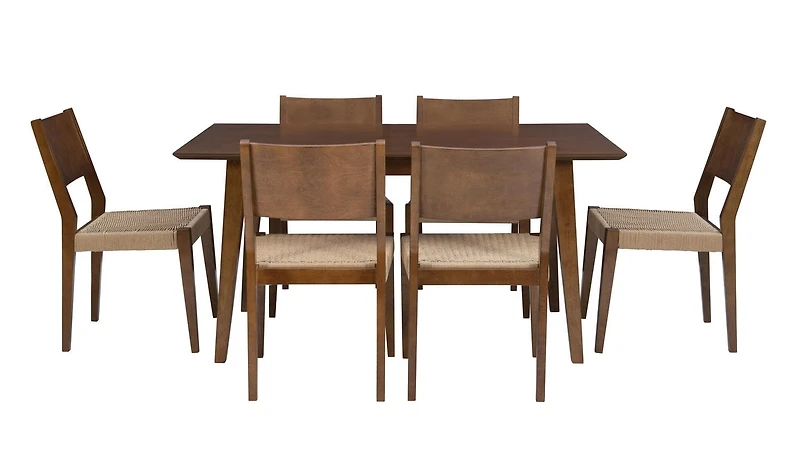 Parisi 7-Piece Dining Set, Brown