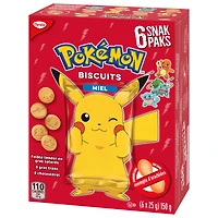 Biscuits Pokémon au miel de Christie en sachets Snak Paks, fabriqués dans une usine exempte d’arachides, emballés individuellement, collations pour l’école
