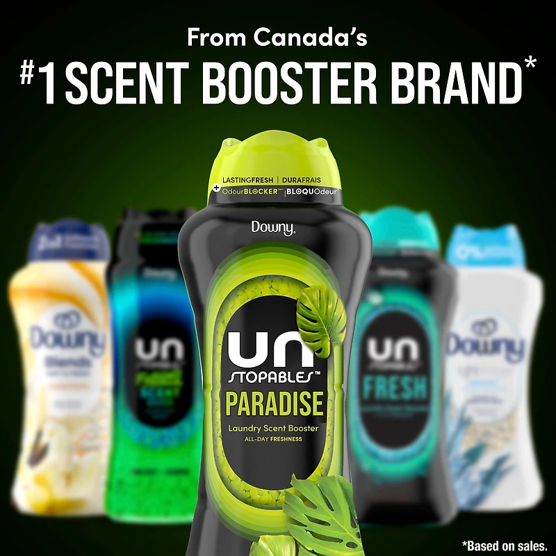 Downy Unstopables In Wash Scent Booster Beads, Paradise Scent, Laundry Beads for Odour Protection, Downy Scent Booster Beads, Laundry Scent Boosters