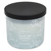 Mainstays 3-Wick Textured Wrapped Clouds and Rainbows Scented Candle, 14 oz