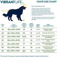Vibrant Life Cage pliable en fil métallique pour chien avec plateau,48 in