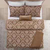 Mainstays 5-Piece Damask Comforter Set, Double/Queen