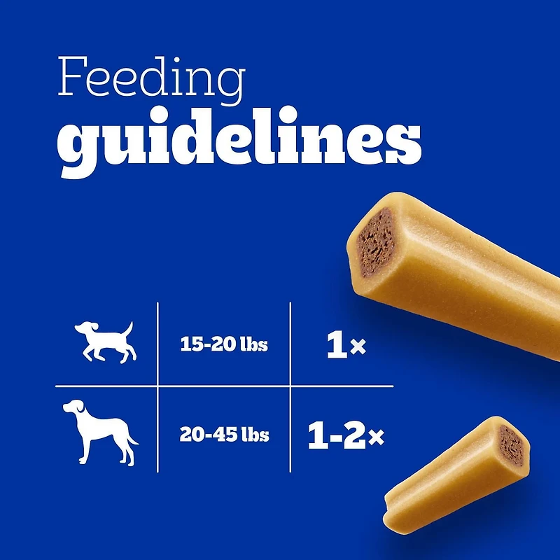 PEDIGREE Jumbone Adult Dog Treats – For Small & Medium Dogs - Beef Flavour – 2 Chews