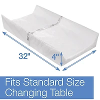 Matelas à langer profilé Delta pour enfants, blanc
